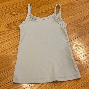 H&M womens size small tight fit gray tank top.